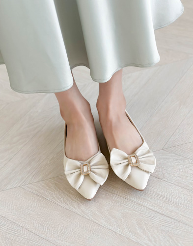 리본 큐빅 플랫 1cm (308X5)